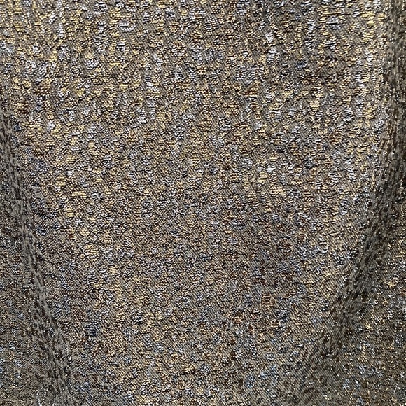 New York & Company Metallic Gold Silver Lined Pencil Skirt Size 8 - Picture 3 of 5